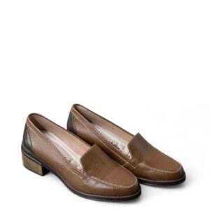 Zapato loafer con Tacón Amaderado Elegancia
