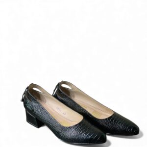 Tacon Bloque Para Dama Elegancia Clásica en Negro