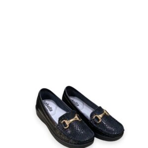 Mocasín Black Sparkle Texture