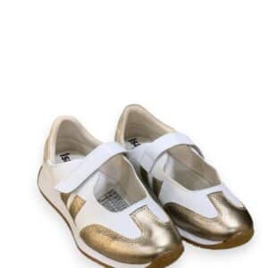 Tenis Mary Jane Gold & White