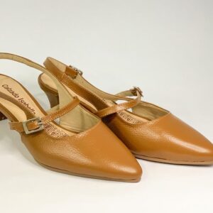 Zapato de Tacón Medio (Doble Hebilla)