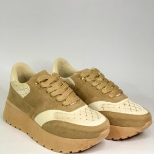 Tenis Platform de Gamuza y Acolchado