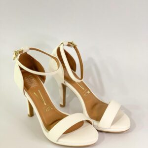 Sandalias Tacón Aguja Vizzano – Blanco Off-White Elegance