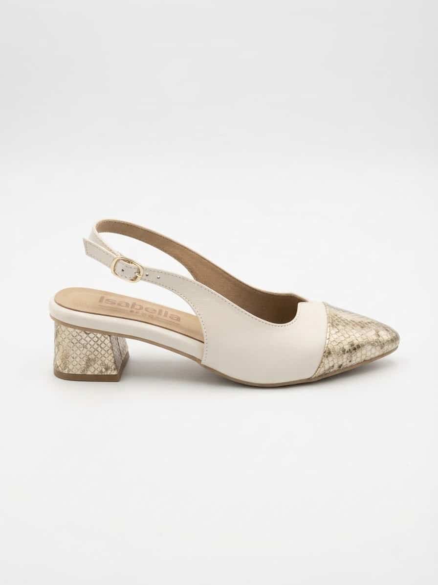 Zapato Destalonado Isabella con Detalles de Textura Reptil – Sofisticación Moderna - Imagen 2